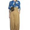 Fashion Kapital Chino High Waist BARON Wide Pants - Beige