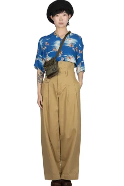 Fashion Kapital Chino High Waist BARON Wide Pants - Beige