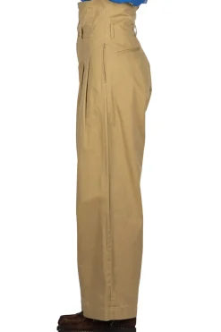 Fashion Kapital Chino High Waist BARON Wide Pants - Beige