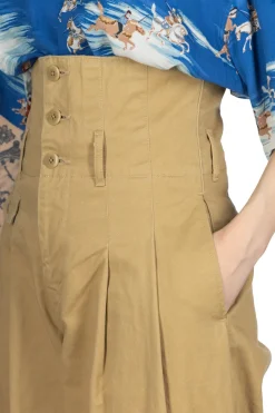 Fashion Kapital Chino High Waist BARON Wide Pants - Beige