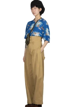 Fashion Kapital Chino High Waist BARON Wide Pants - Beige