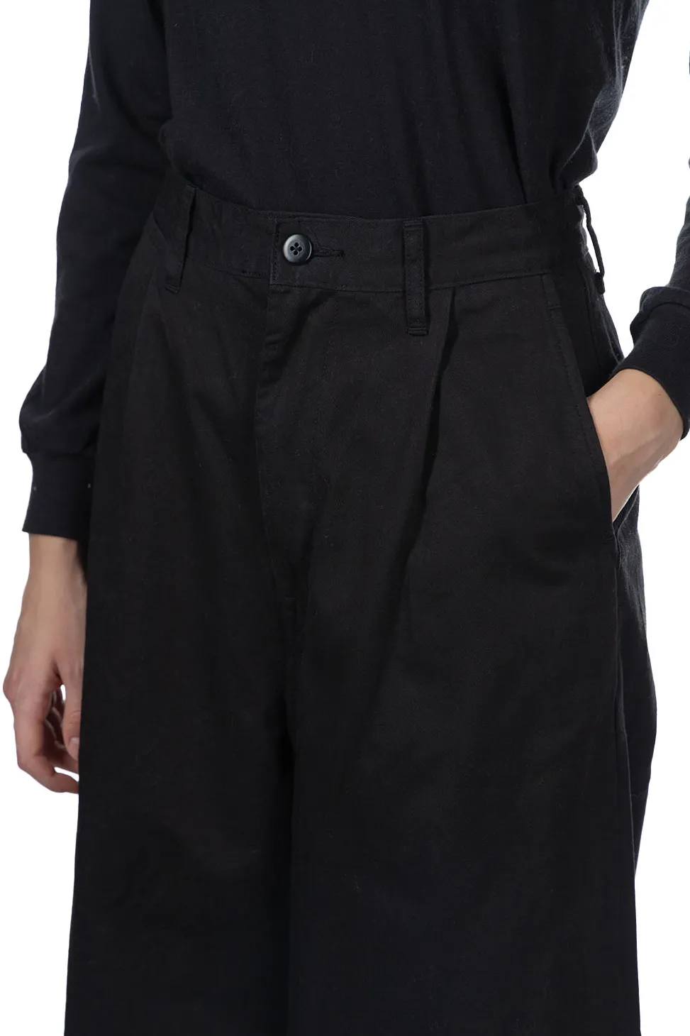 Hot Kapital Chino High Waisted NIME Pants - Black