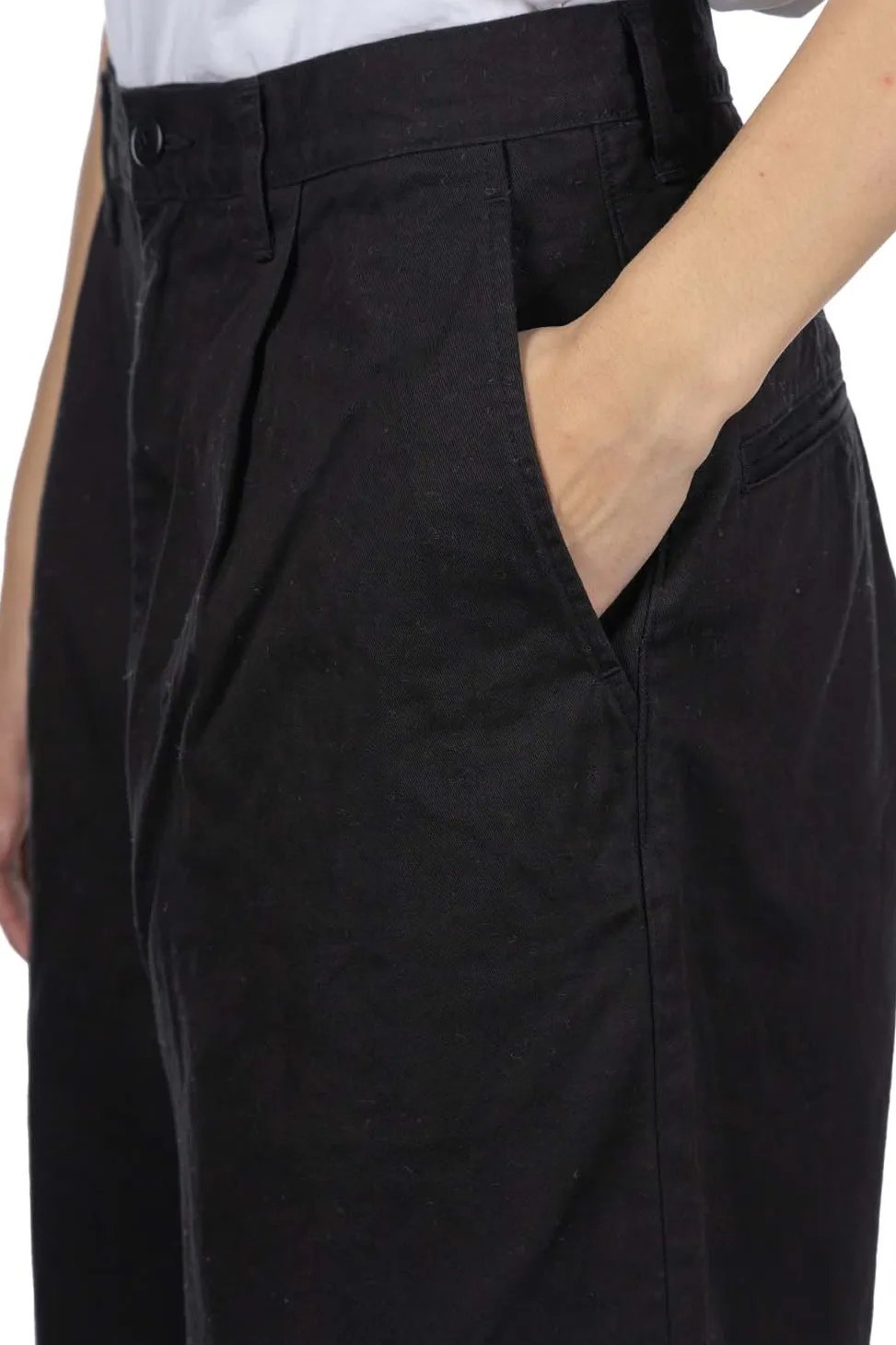 Outlet Kapital Chino High Waisted NIME Pants - Black