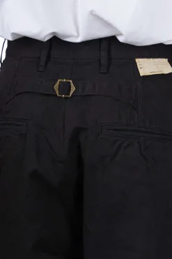 Outlet Kapital Chino High Waisted NIME Pants - Black