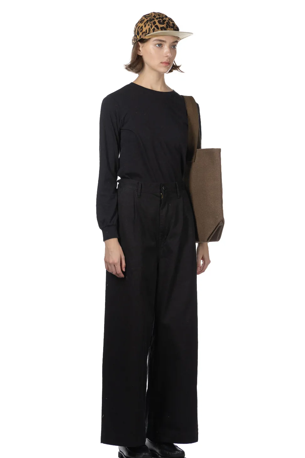 Hot Kapital Chino High Waisted NIME Pants - Black