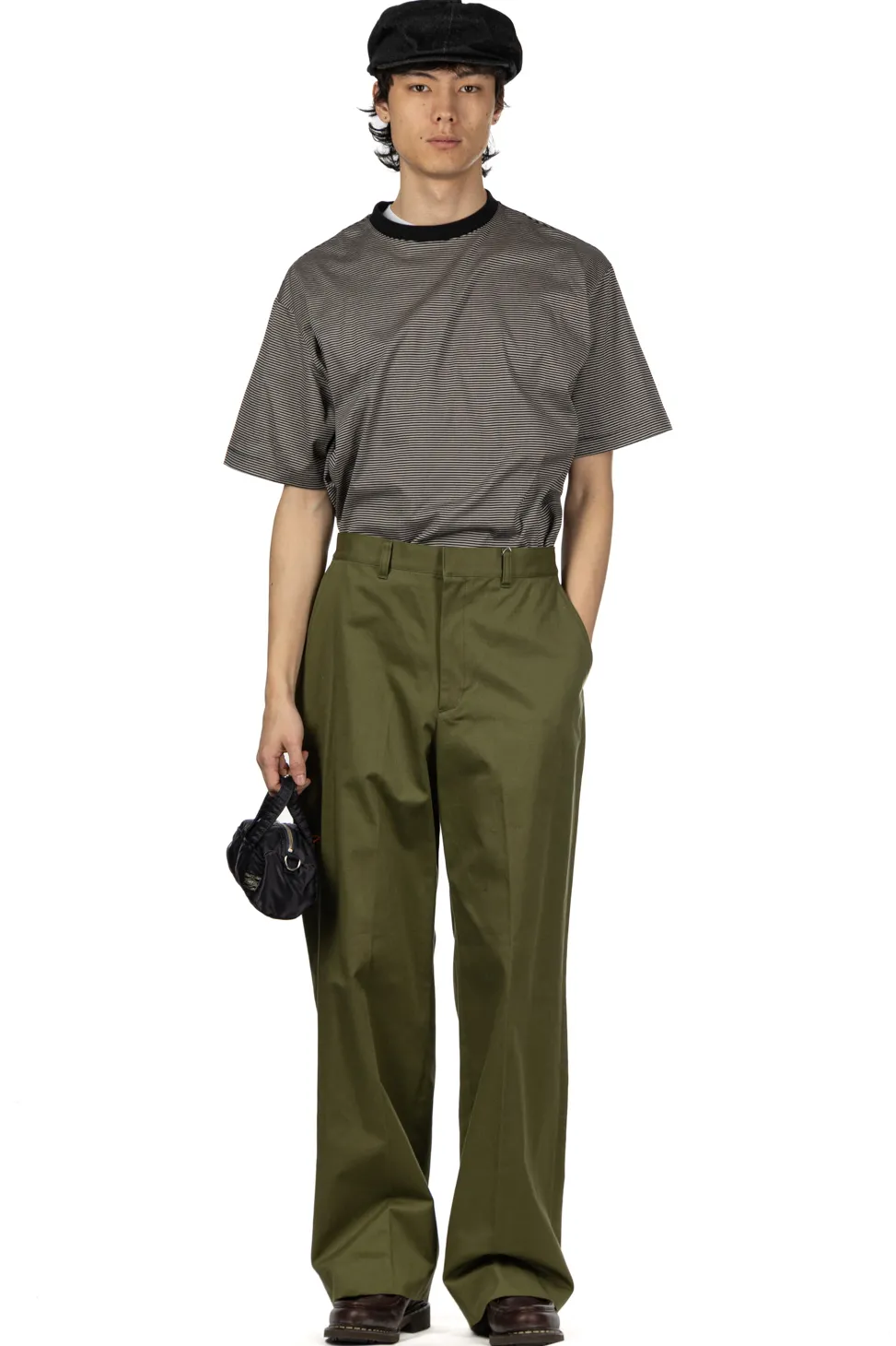 Fashion SOFTHYPHEN Chino Straight Wide Trousers