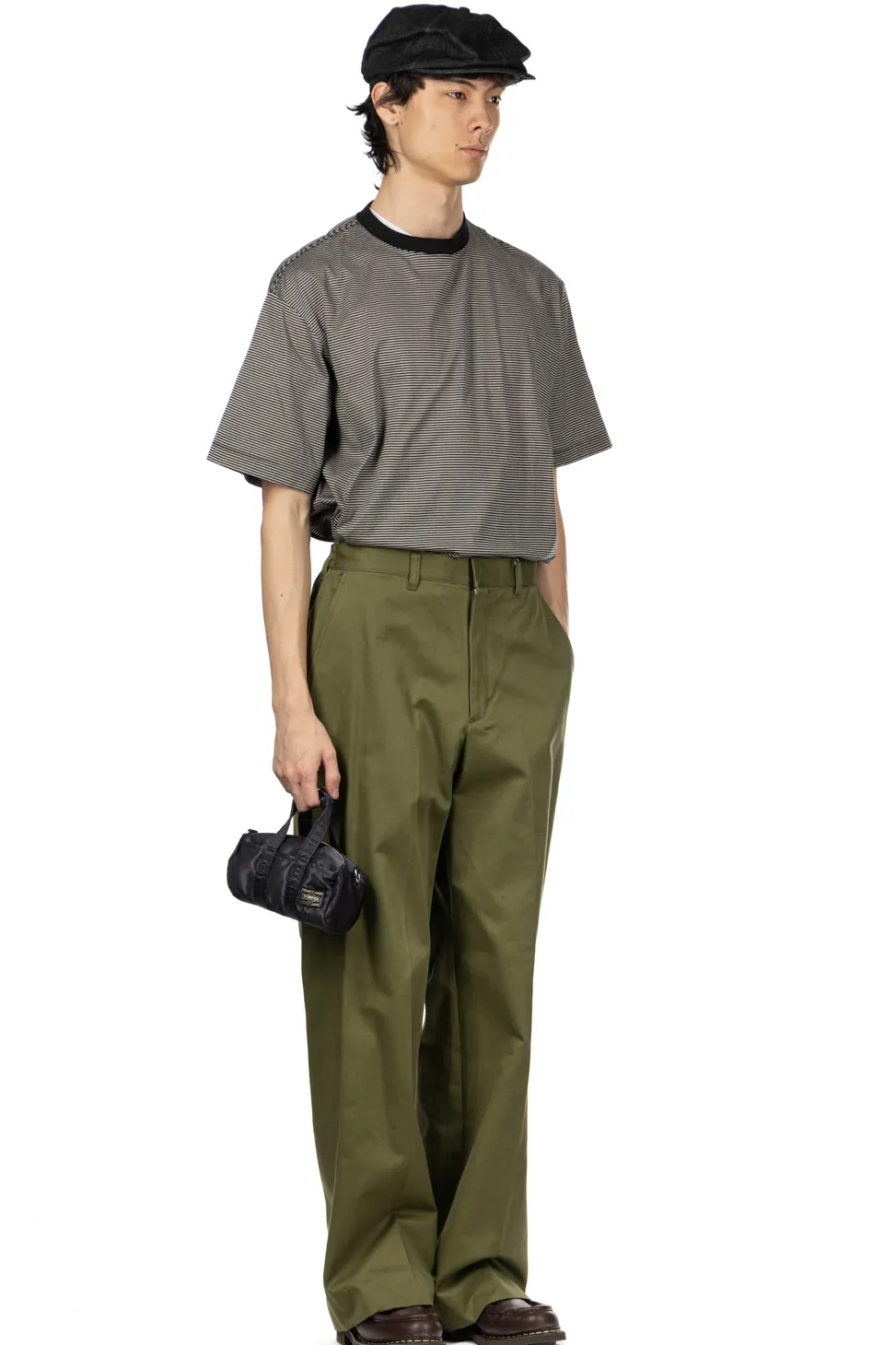 Fashion SOFTHYPHEN Chino Straight Wide Trousers