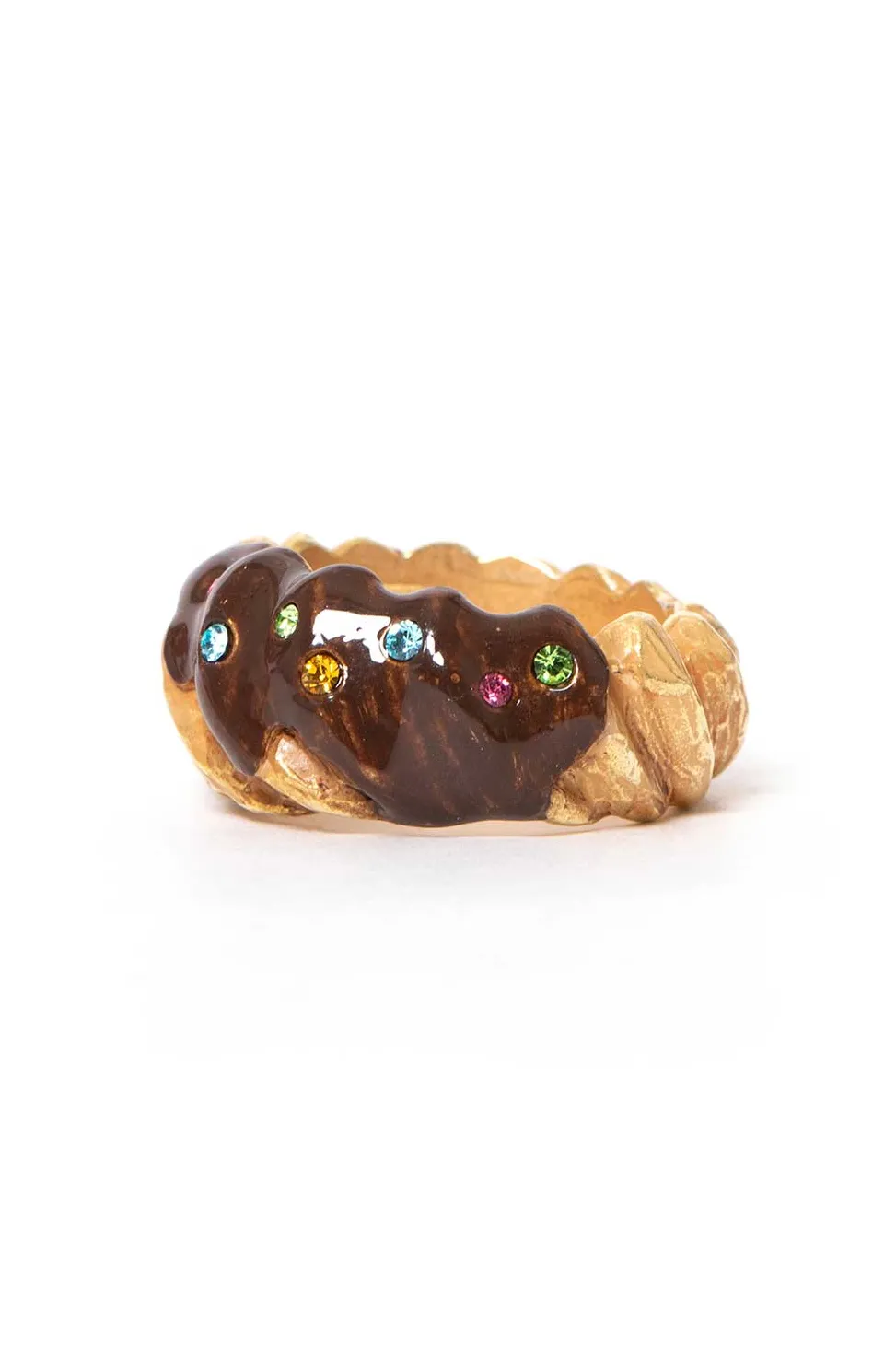 Hot Palnart Poc Chocolate Glazed Donuts Ring