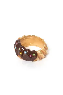 Hot Palnart Poc Chocolate Glazed Donuts Ring
