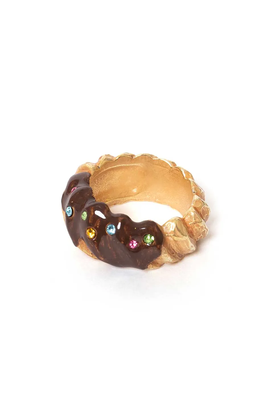 Hot Palnart Poc Chocolate Glazed Donuts Ring