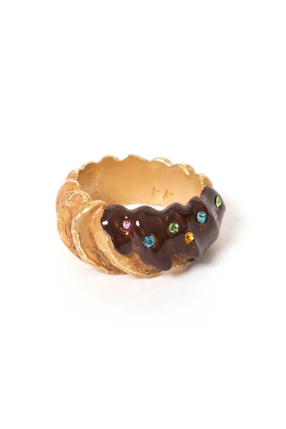 Hot Palnart Poc Chocolate Glazed Donuts Ring