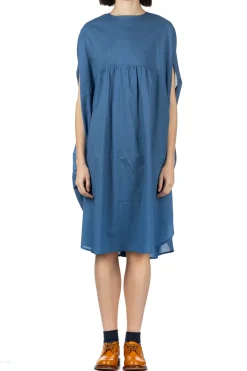 Sale Nachukara Circle Gather Dress - Blue