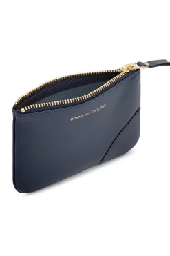 Best Comme Des Garcons Wallets Classic Line Zip Pouch - Navy
