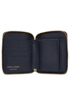 Fashion Comme Des Garcons Wallets Classic Line Zip Wallet - Navy