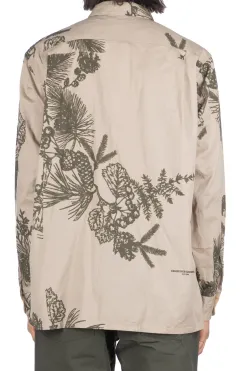 Outlet Engineered Garments Classic Shirt - Khaki Pinecone Print French Twill