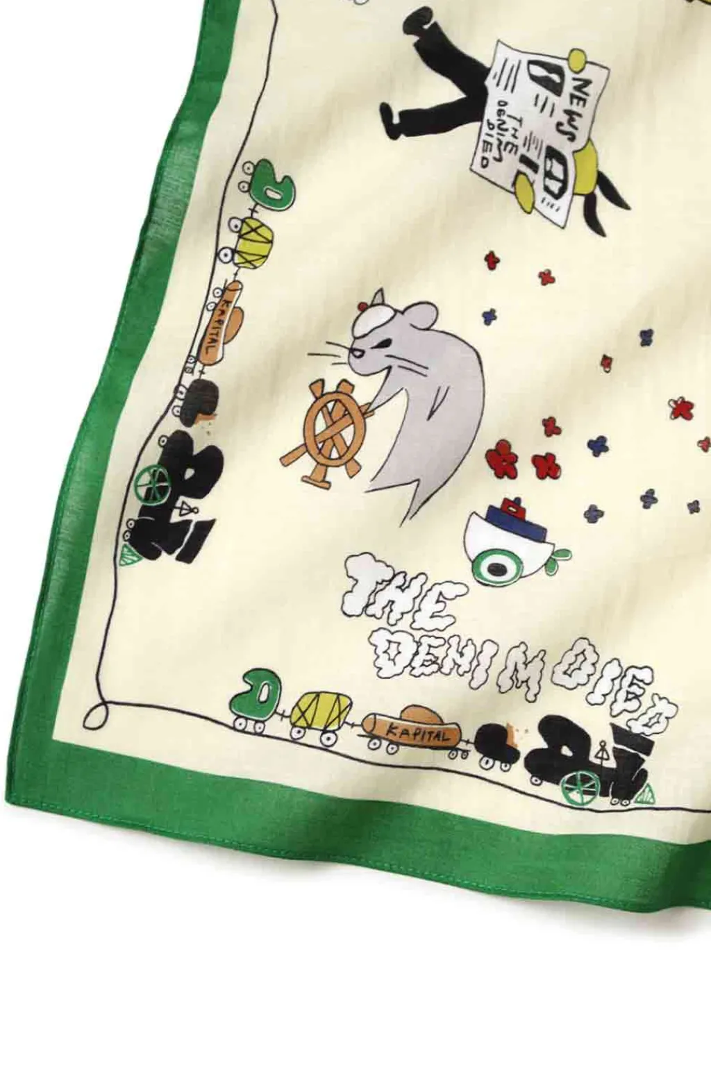 Outlet Kapital Color Bandanna (PECKISH RAINBOWY PARK) - Green