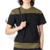 Online Comme Des Garcons Homme Deux Color Block SS T-Shirt - Black x Khaki