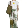 Best Kapital Combed Burberry BRUSH-CAMO EASY Pants - White