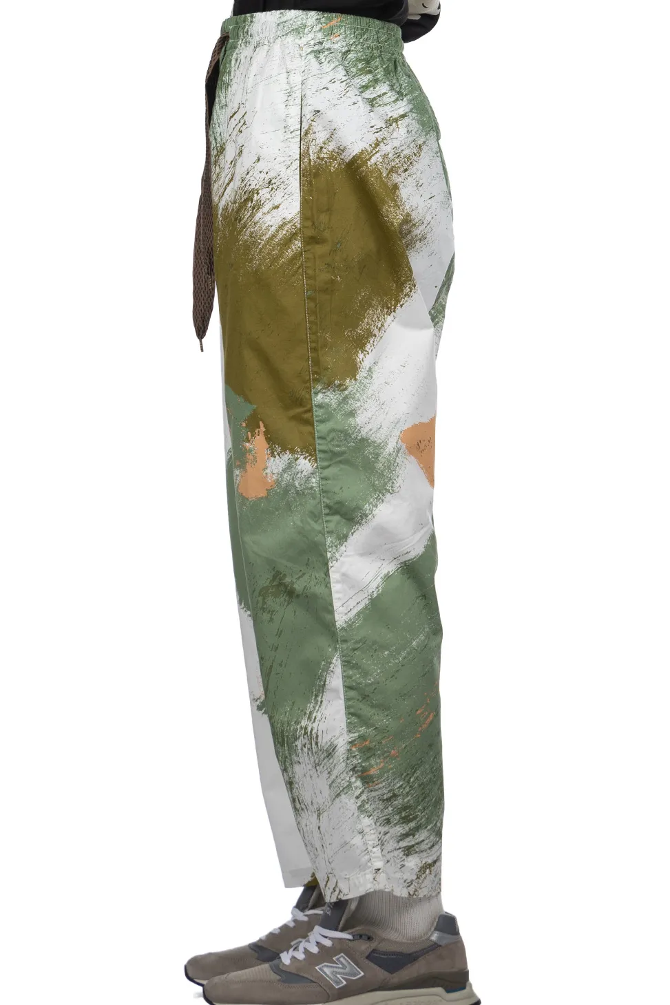 Fashion Kapital Combed Burberry BRUSH-CAMO EASY Pants - White