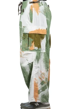 Sale Kapital Combed Burberry BRUSH-CAMO JUMBO Cargo Pants - White