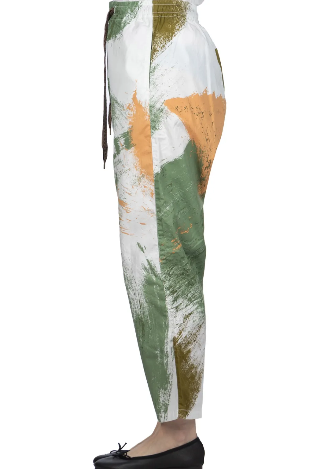Best Kapital Combed Burberry BRUSH-CAMO EASY Pants - White