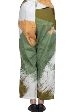 Best Kapital Combed Burberry BRUSH-CAMO EASY Pants - White