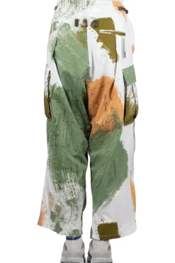 Clearance Kapital Combed Burberry BRUSH-CAMO JUMBO Cargo Pants - White