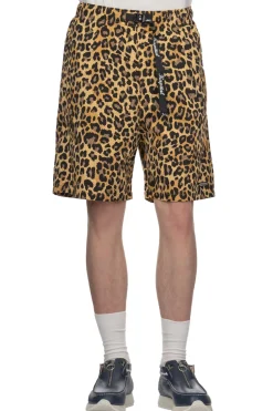 Hot Kapital Combed Burberry Leopard Easy Short Pants - Brown