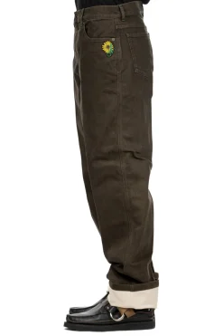 Hot JW Anderson Contrast Turn Up Jeans - Smoke