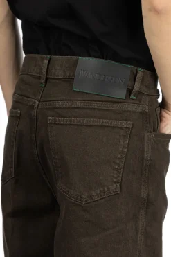Hot JW Anderson Contrast Turn Up Jeans - Smoke