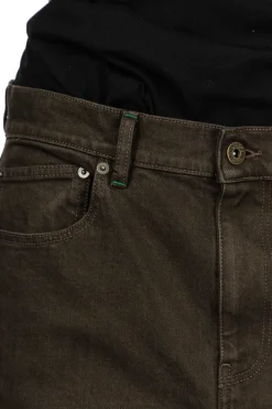 Hot JW Anderson Contrast Turn Up Jeans - Smoke