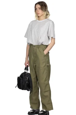 Best Nanamica Coolmax Stripe Jersey Tee - Sand Beige x White