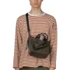 Clearance Nanamica COOLMAX Stripe Jersey US Tee - Men - Sunset Orange White