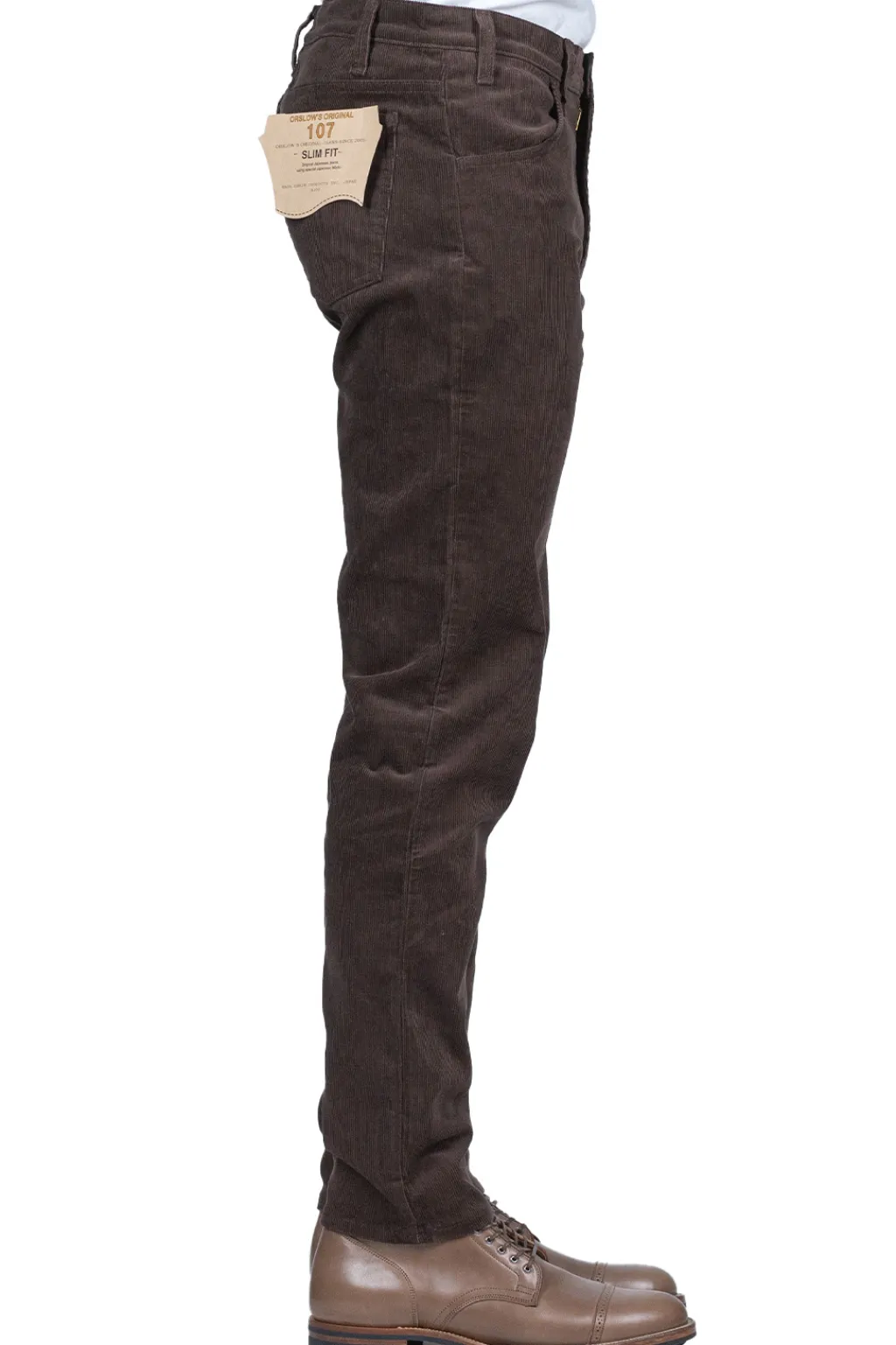 Online OrSlow 107 Corduroy Ivy Fit - Coffee Brown