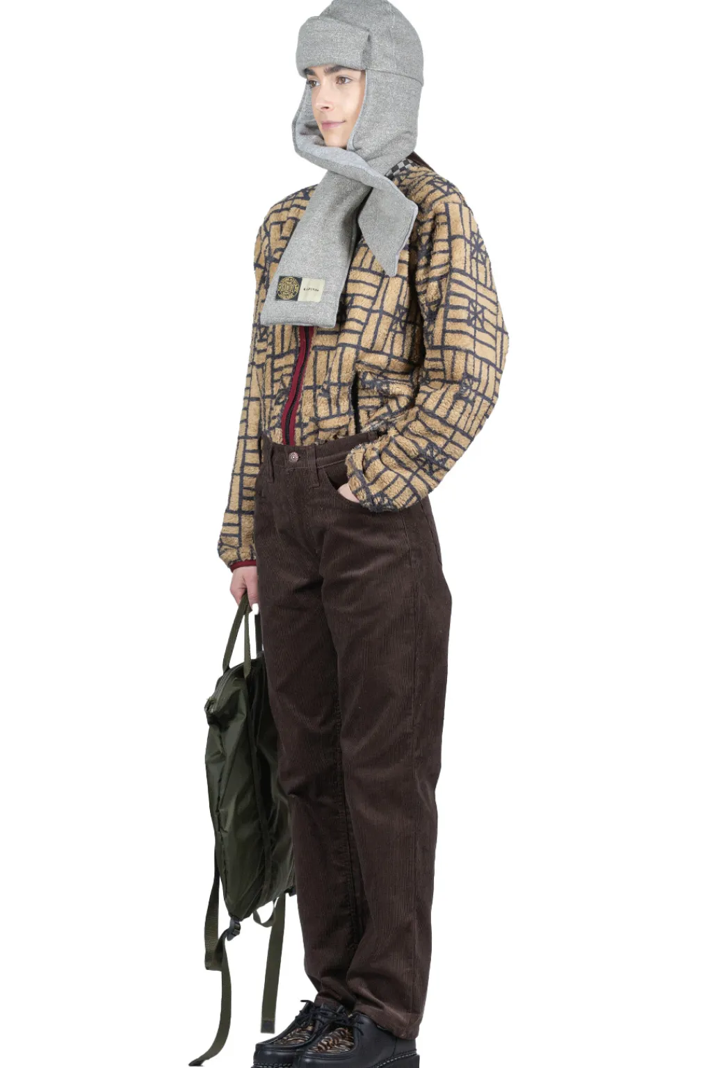 Clearance OrSlow 107 Corduroy Ivy Fit - Coffee Brown