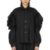 Discount Comme Des Garcons TAO Cotton Board Blouse - Black
