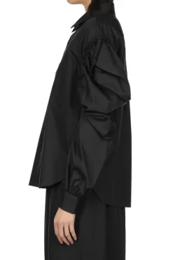 Discount Comme Des Garcons TAO Cotton Board Blouse - Black