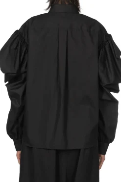 Discount Comme Des Garcons TAO Cotton Board Blouse - Black