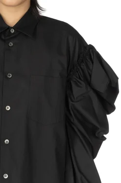Discount Comme Des Garcons TAO Cotton Board Blouse - Black
