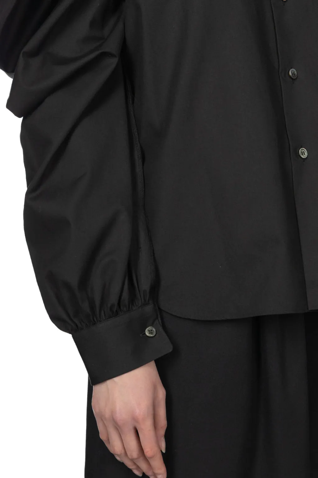 Discount Comme Des Garcons TAO Cotton Board Blouse - Black