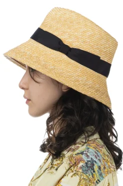 New Cableami Cotton Braid Bucket Hat - Beige