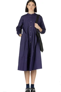 Hot Nachukara Cotton Broadcloth Tuck Dress - Purple