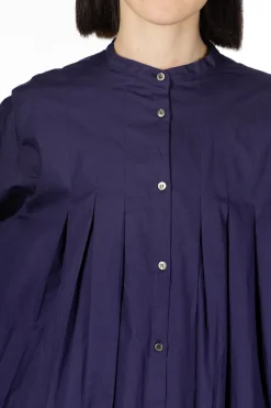 Hot Nachukara Cotton Broadcloth Tuck Dress - Purple