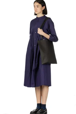 Hot Nachukara Cotton Broadcloth Tuck Dress - Purple