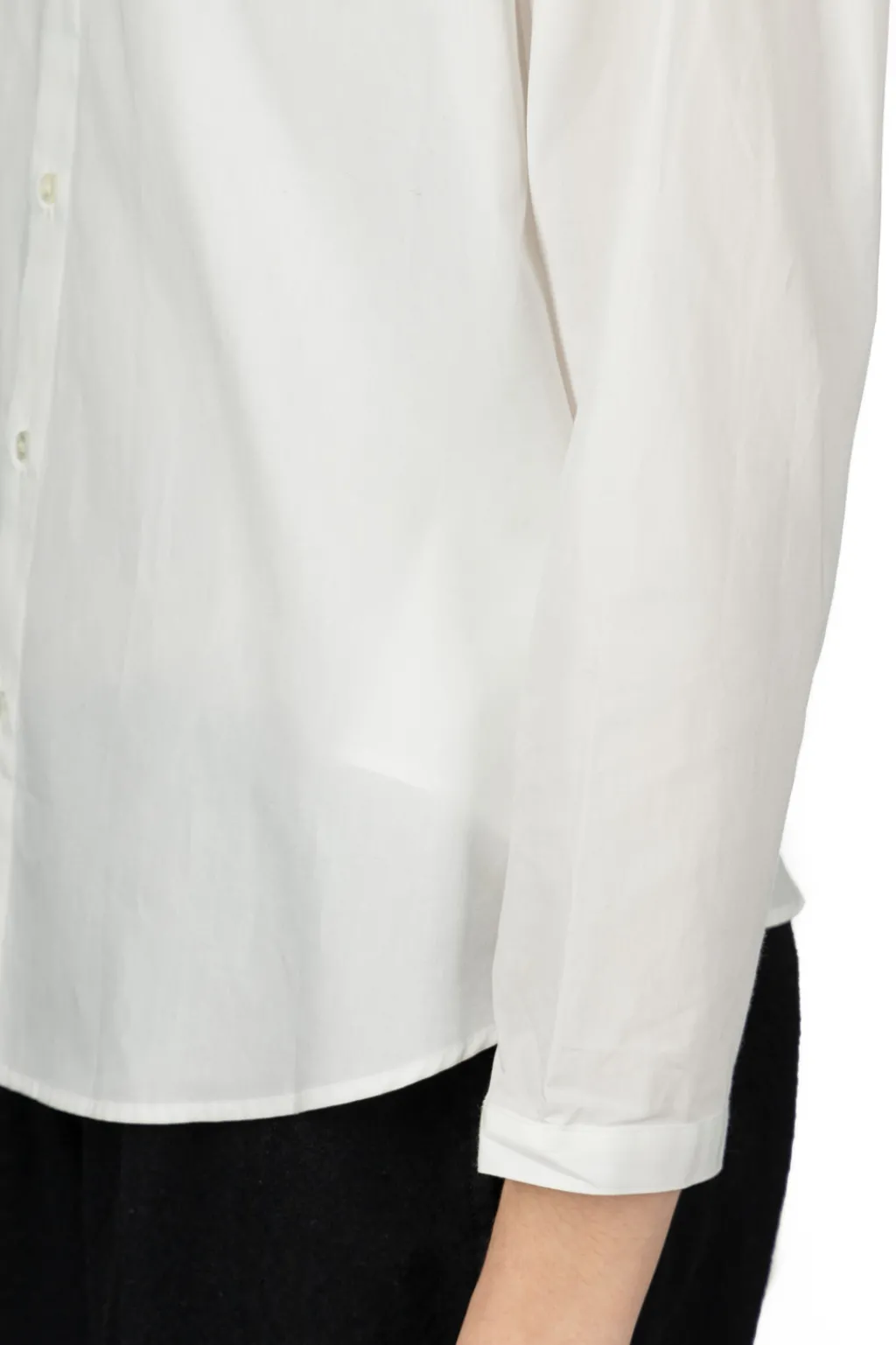 Outlet Nachukara Cotton Broadcloth 2-Way Blouse - White