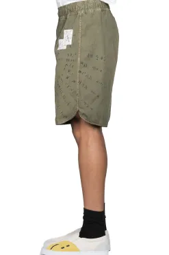 Clearance Kapital Cotton Burberry Remake Shorts Men's - Khaki
