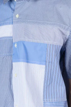 New Junya Watanabe MAN Cotton Check x Cottone Stripe Mix Shirt