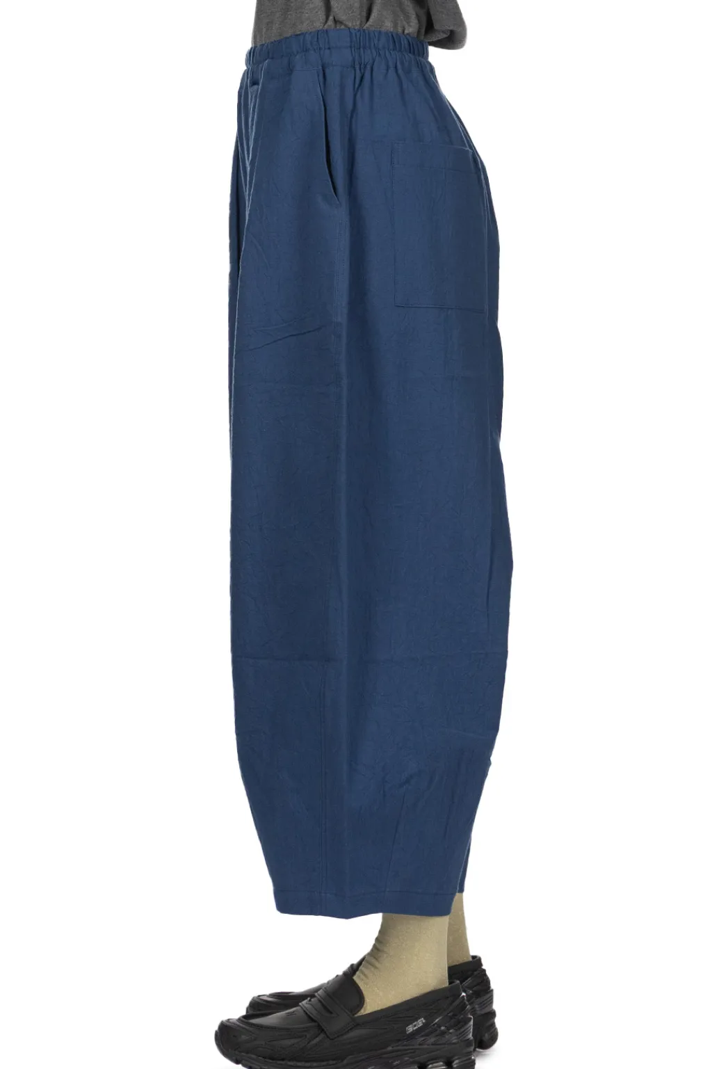 Outlet Nachukara Cotton Cocoon Pants - Blue