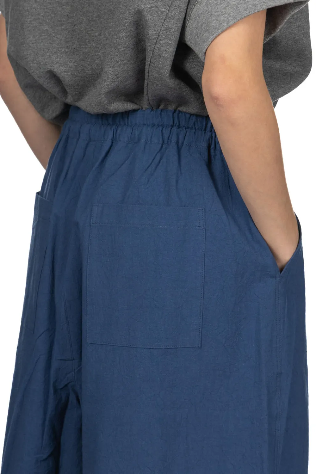 Outlet Nachukara Cotton Cocoon Pants - Blue