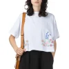 Online Comme Des Garcons TAO Cotton Embroidery Top - White